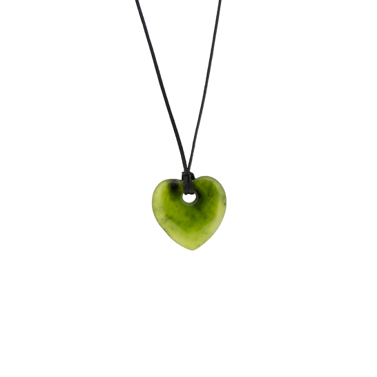 Jade Pendant - Heart 16mm
