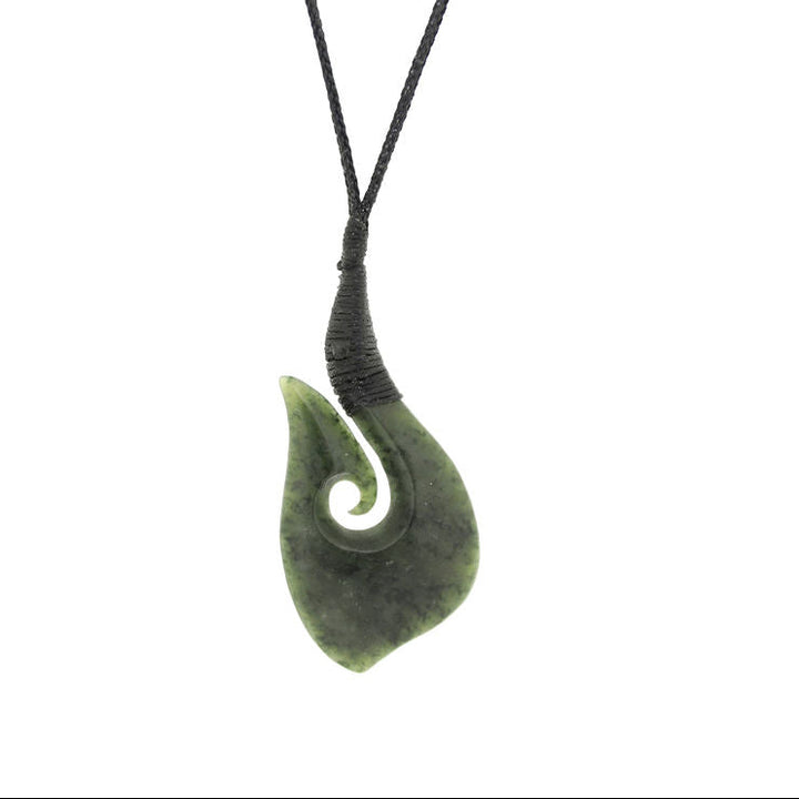 New Zealand Greenstone Hook 60mm