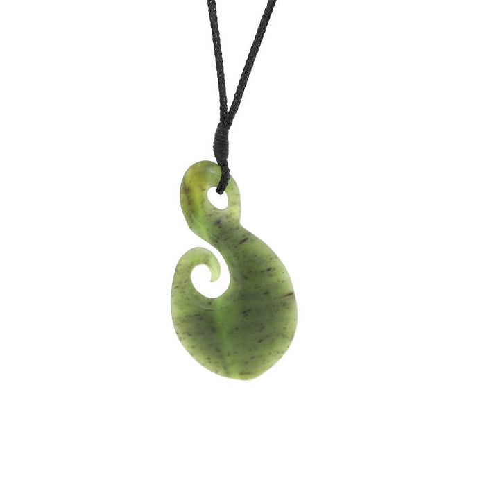 New Zealand Greenstone Hook 50mm