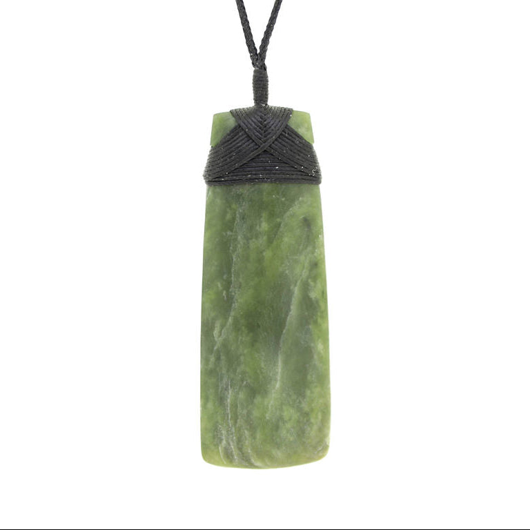 New Zealand Greenstone Wide Large Toki 80mm x 30mm