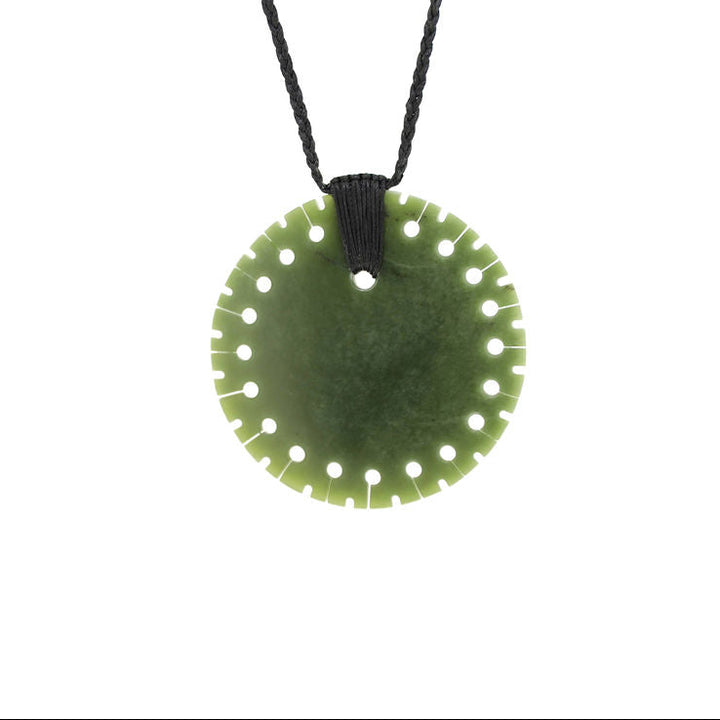 NZ Greenstone Notched Disc 60mm