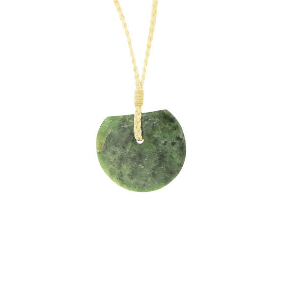 New Zealand Greenstone Flat-top Circle 30mm