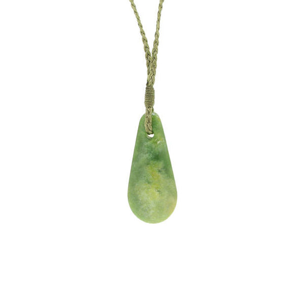 New Zealand Greenstone Drop 40mm