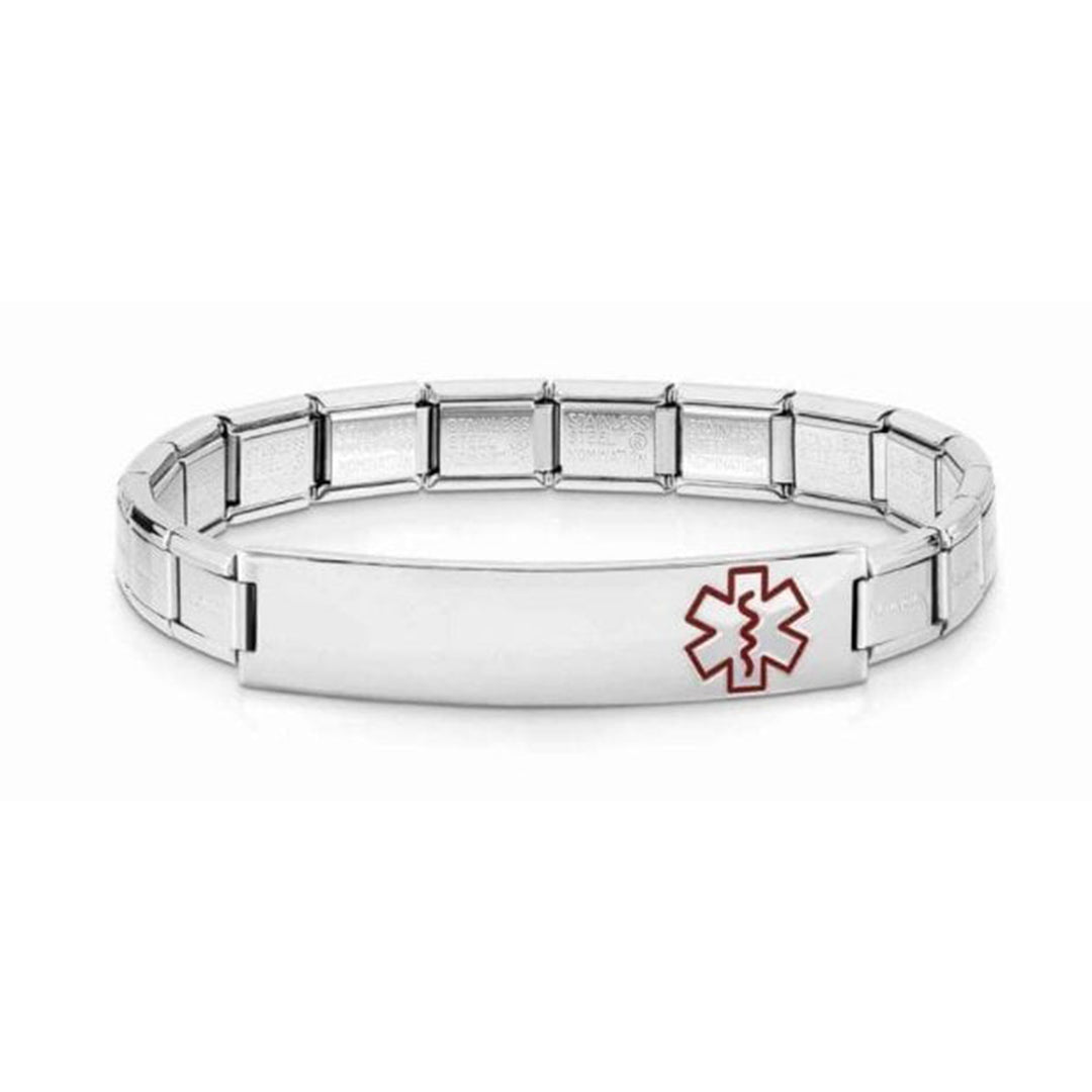 Nomination Trendsetter Medical Alert 021190/010 S/S Engraveable Bracelet (18cm)