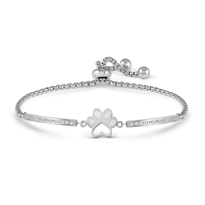 Nomination Milleluci Refined Bracelet in Stainless Steel & CZ Pawprint