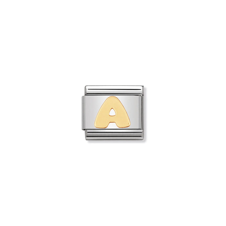 Nomination Classic Link 030101/01 Letter A in 18k Gold
