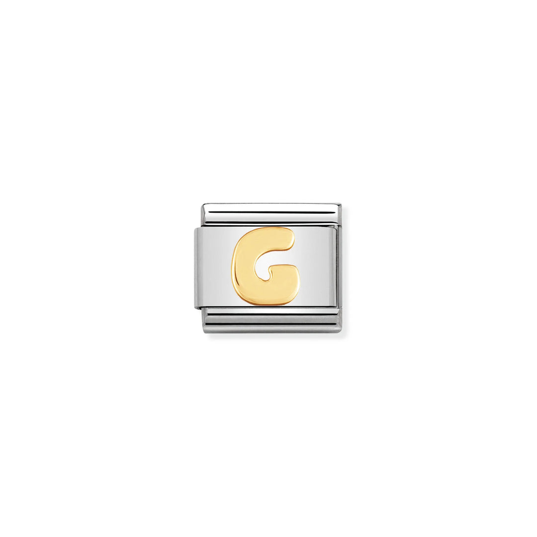 Nomination Classic Link 030101/07 Letter G in 18k Gold