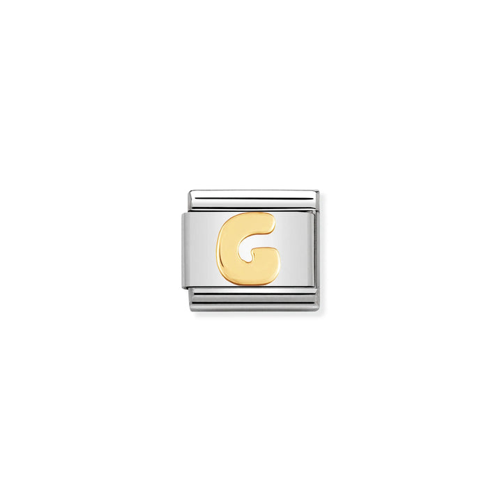 Nomination Classic Link 030101/07 Letter G in 18k Gold