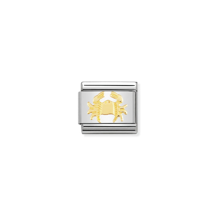 Nomination Classic Link 030104/04 Cancer in 18k Gold
