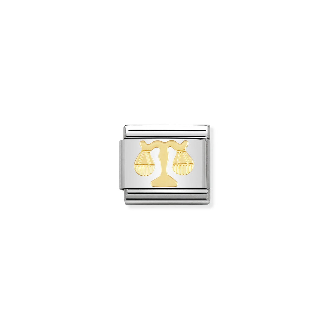 Nomination Classic Link 030104/07 Libra in 18k Gold
