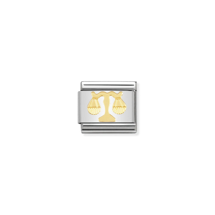 Nomination Classic Link 030104/07 Libra in 18k Gold
