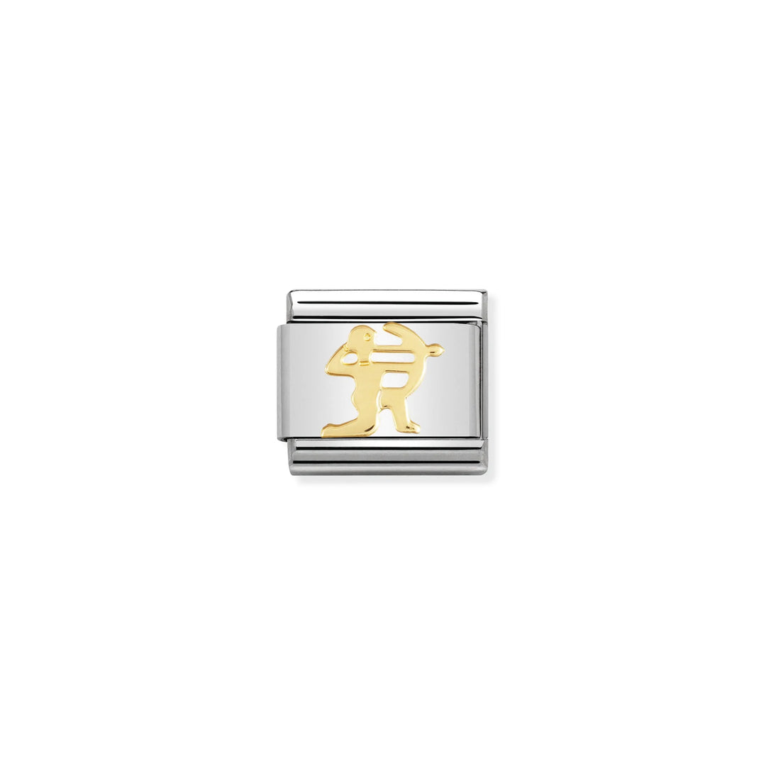 Nomination Classic Link 030104/09 Sagittarius in 18k Gold