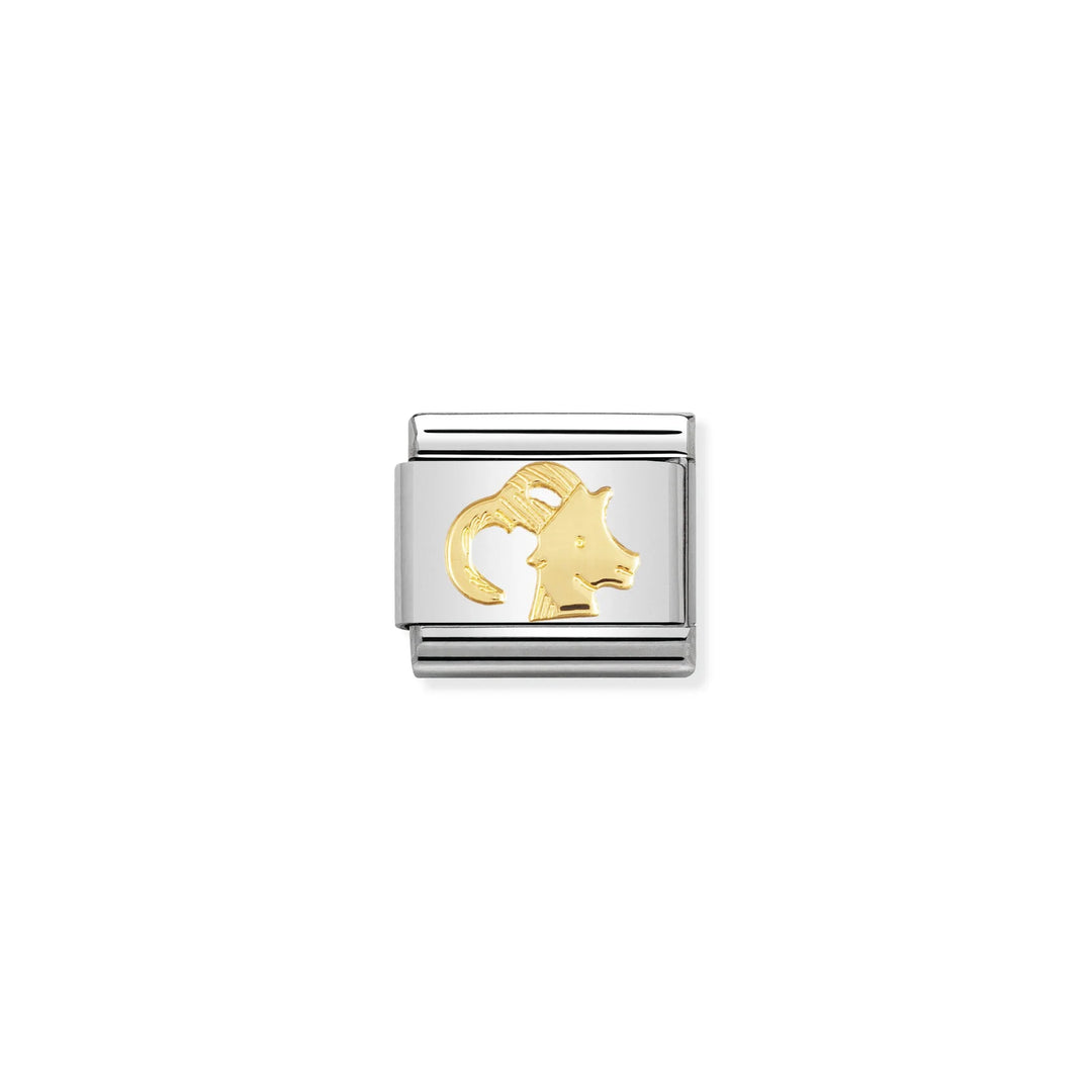 Nomination Classic Link 030104/10 Capricorn in 18k Gold