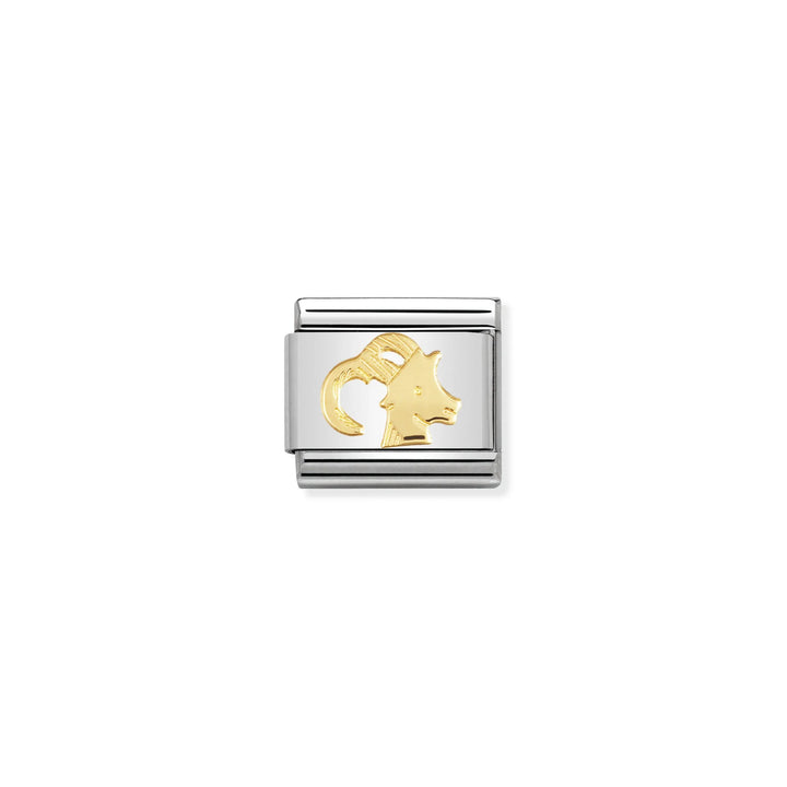 Nomination Classic Link 030104/10 Capricorn in 18k Gold