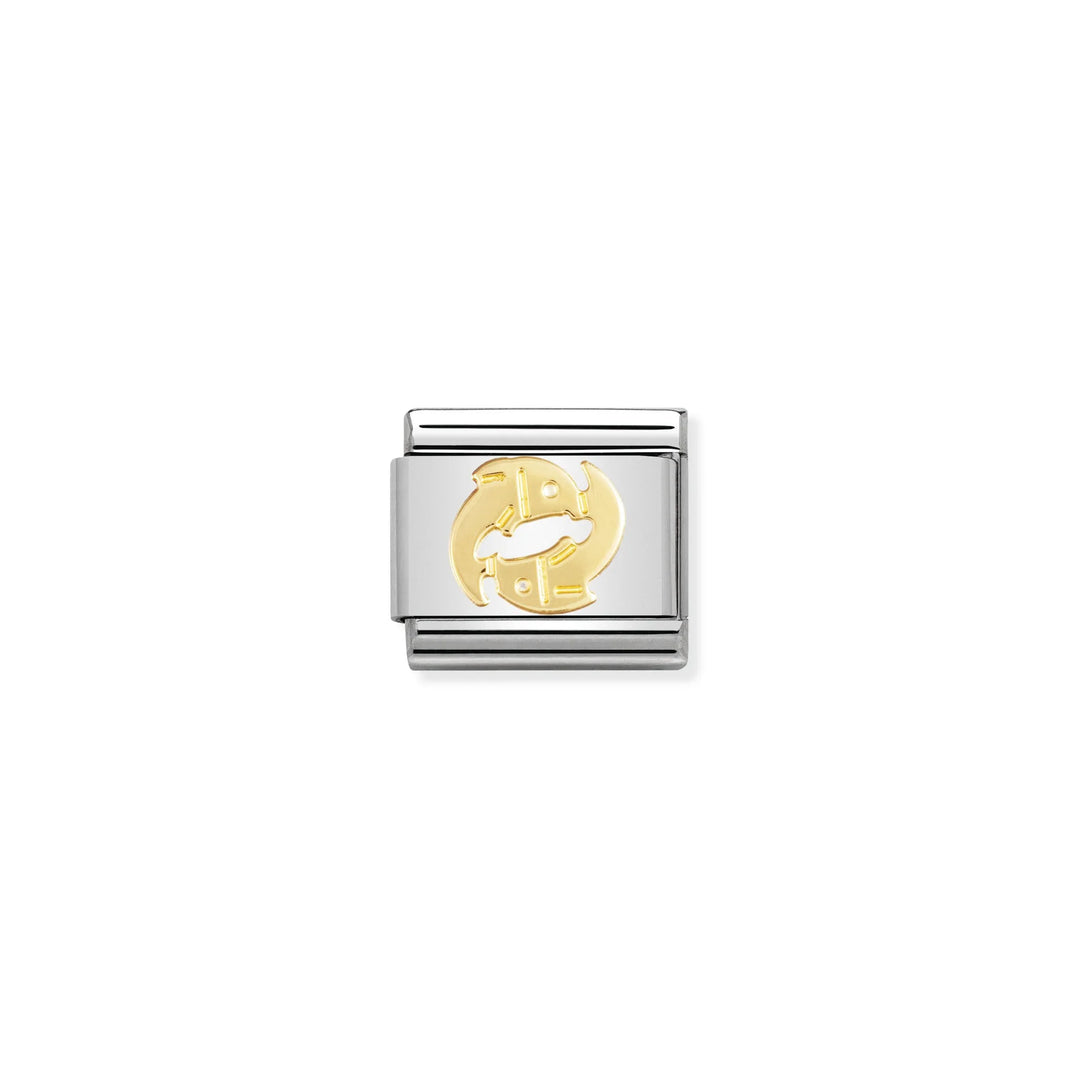 Nomination Classic Link 030104/12 Pisces in 18k Gold