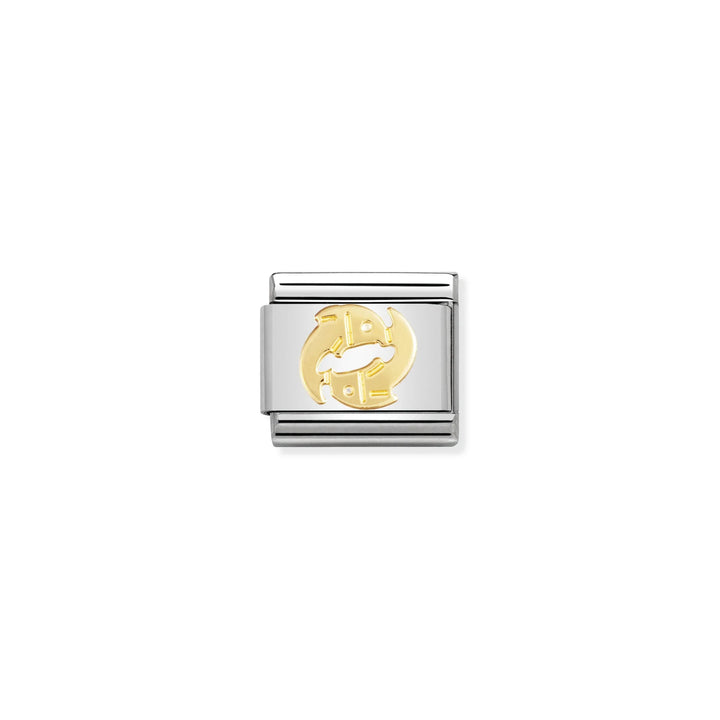Nomination Classic Link 030104/12 Pisces in 18k Gold