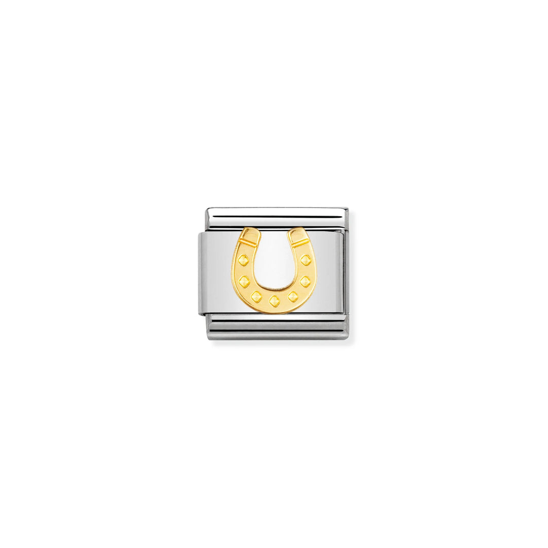 Nomination Classic Link 030115/11 Upwards Horseshoe in 18k Gold