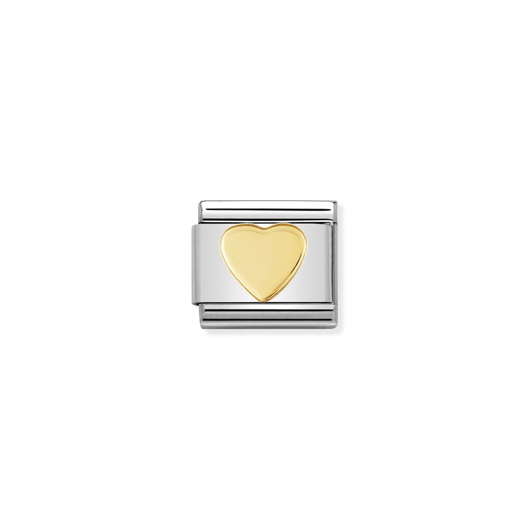 Nomination Classic Link 030116/02 Heart in 18k Gold