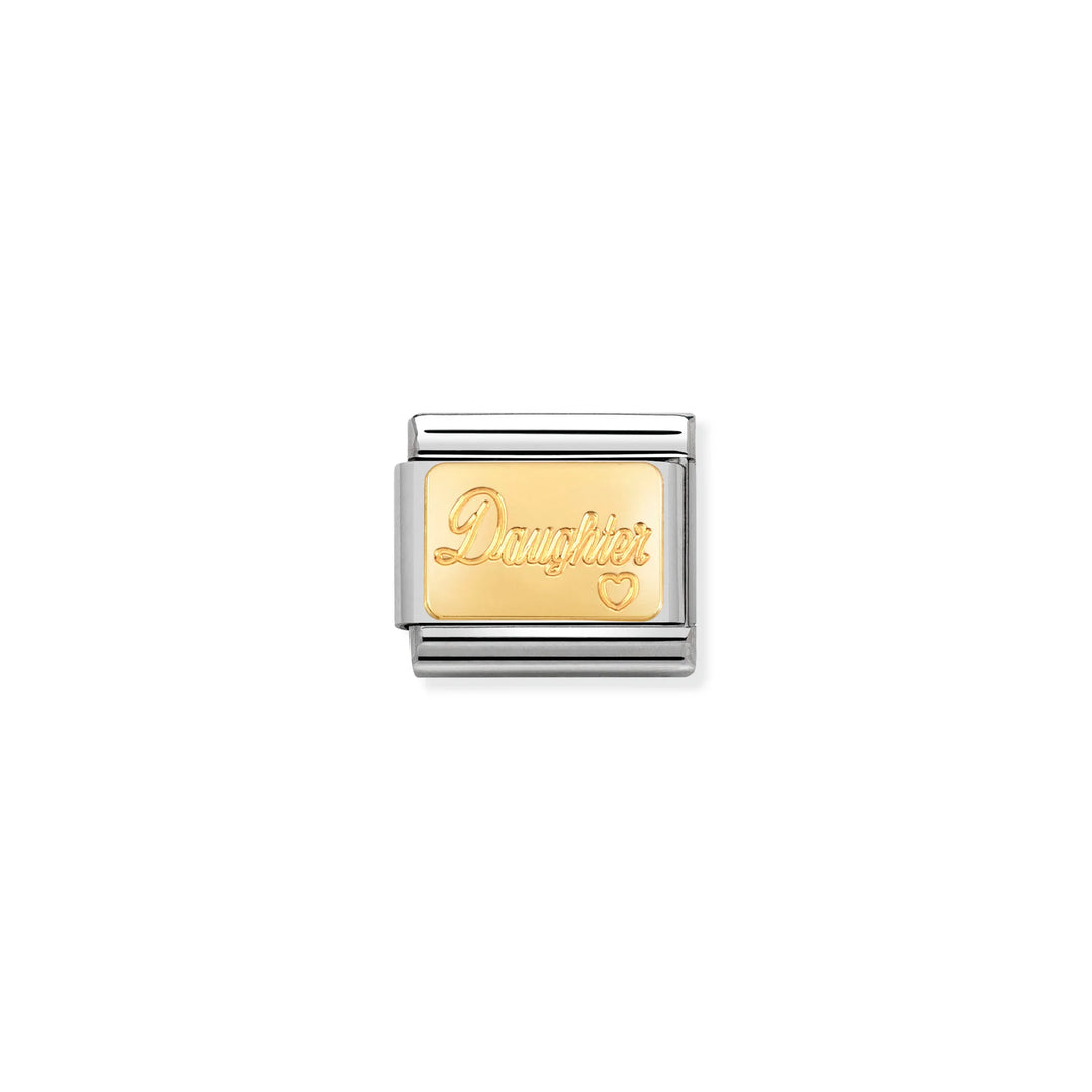 Nomination Classic Link 030121/25 Daughter in 18k Gold
