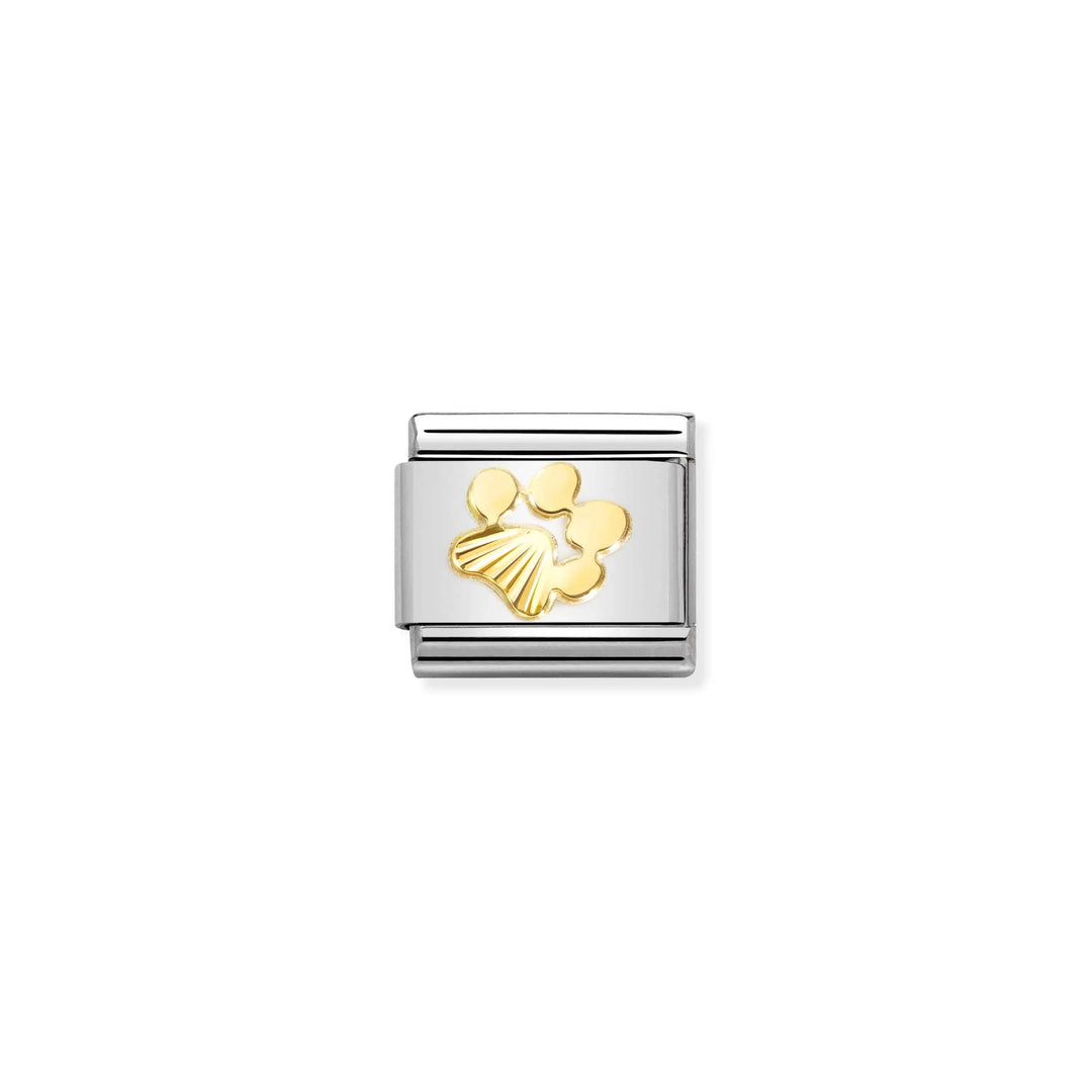 Nomination Classic Link 030149/44 Paw Print in Gold