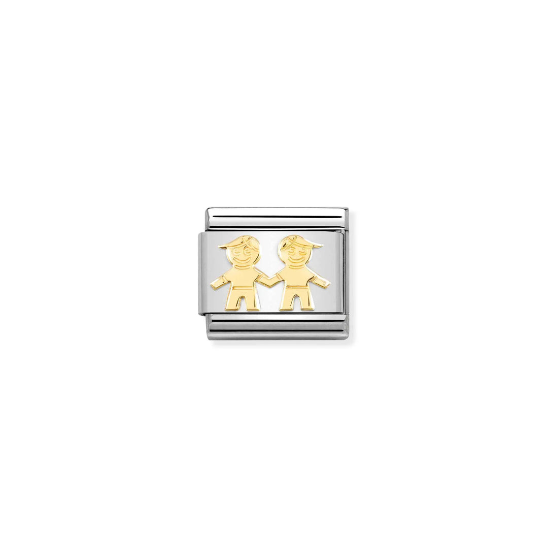 Nomination Classic Link 030162/68 Brothers in 18k Gold
