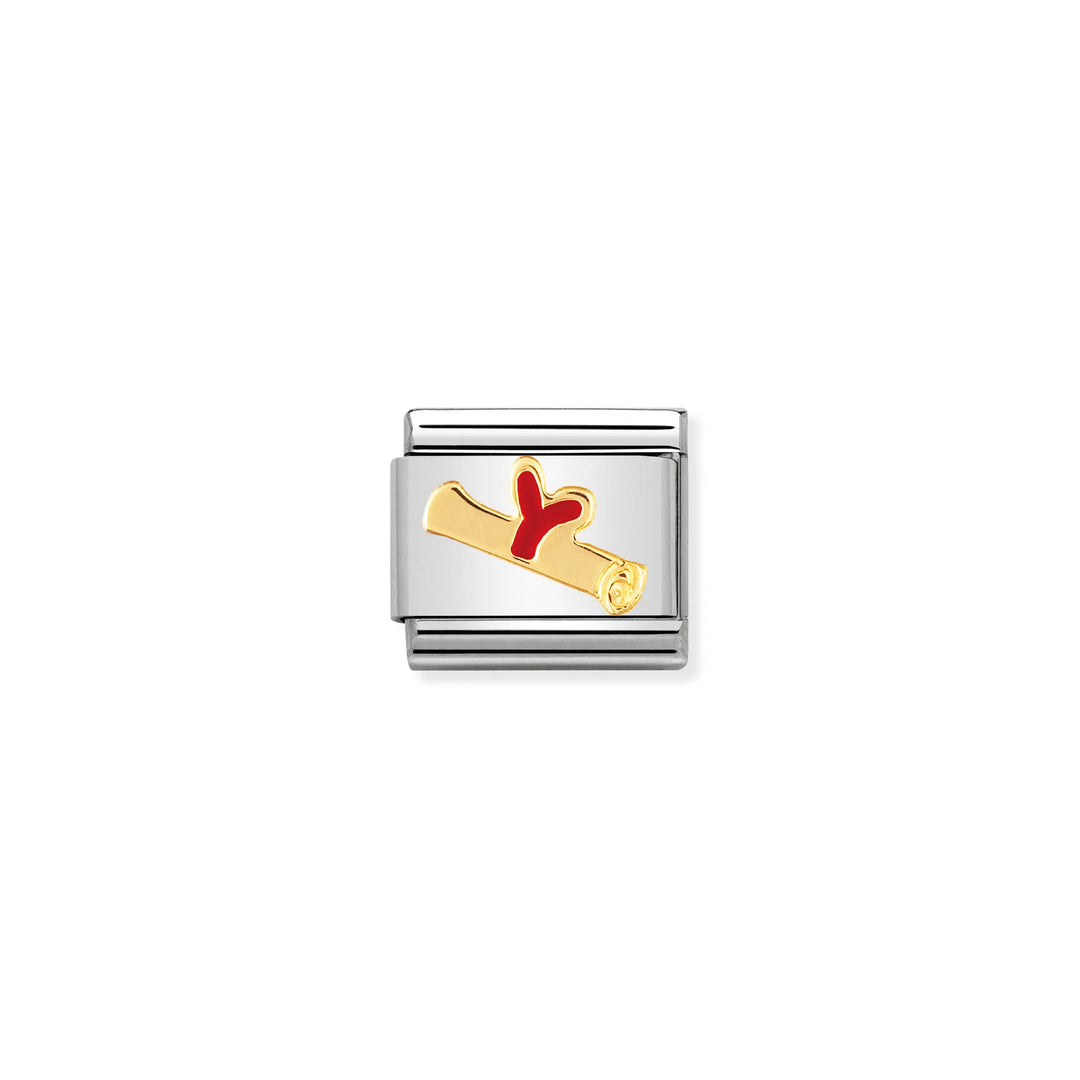 Nomination Classic Link 030223/03 Diploma in 18k Gold & Enamel