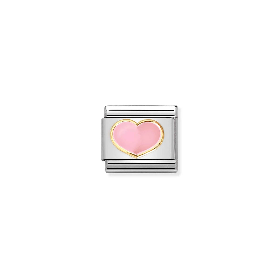 Nomination Classic Link 030283/21 Pink Heart in Gold