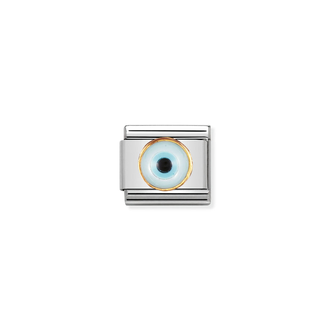 Nomination Classic Link 030506/18 Greek Eye in 18k Gold