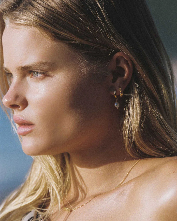 Kirstin Ash Solstice Hoops 18ct Gold Plated