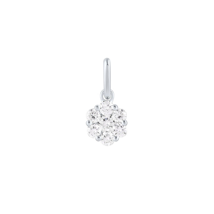 Louis Thompson Vilvoorde 9k White Gold Necklace with 0.25ct Lab Diamonds