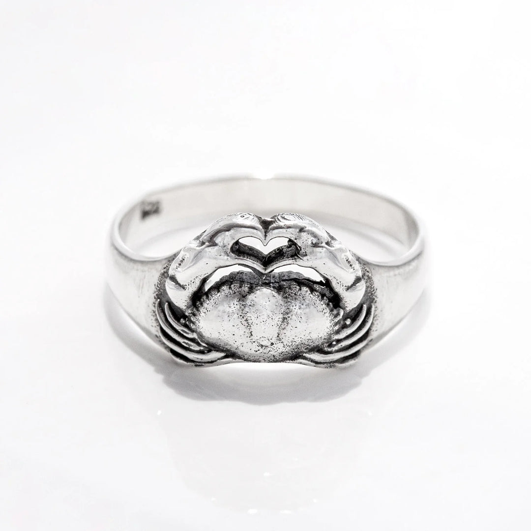 Nick Von K Sterling Silver Crab Romance Ring