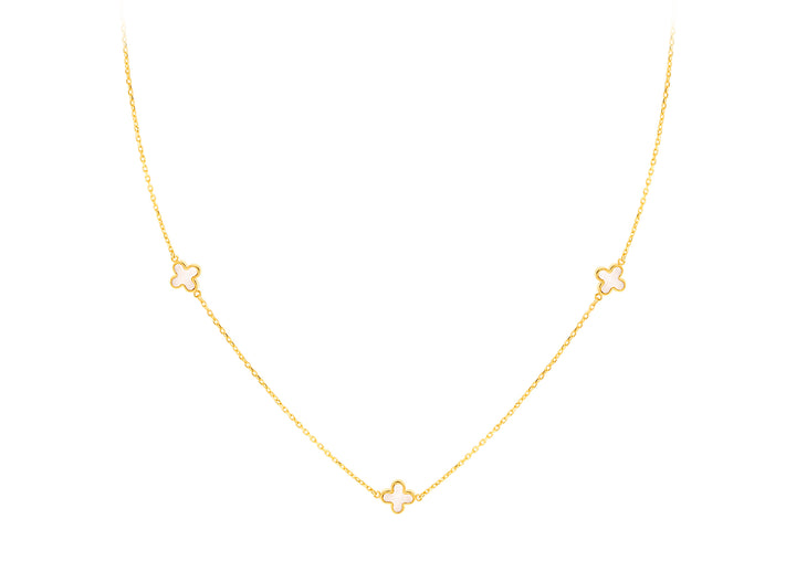 Louis Thompson 9k Gold Bella Trinity Necklace