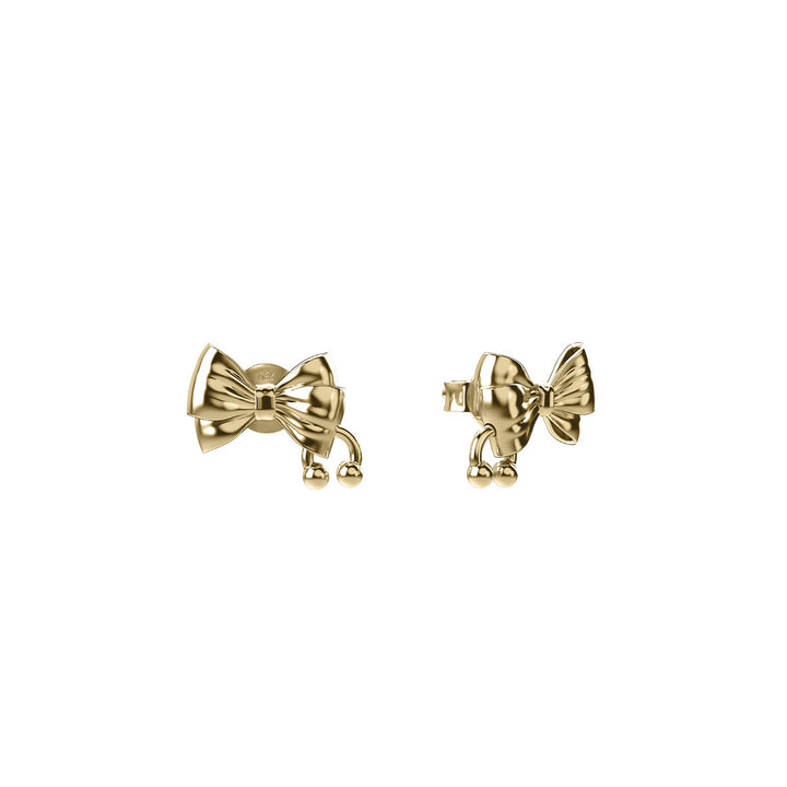 Stolen Gold Plated Pierced Bow Earrings
