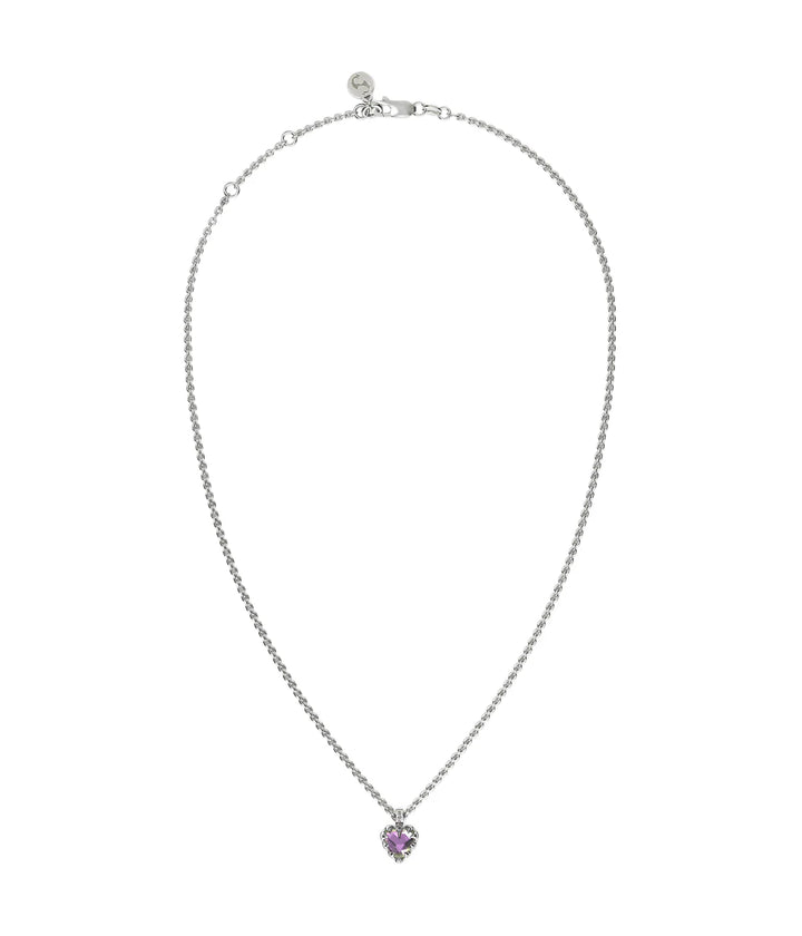 Stolen Mini Love Claw Silver Necklace - Mystic Quartz