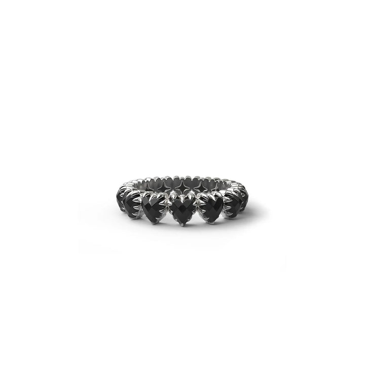 Stolen Silver Love Claw Eternity Ring