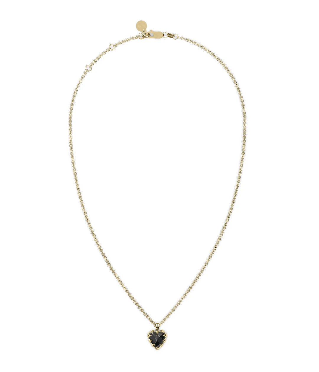 Stolen Gold Plated Love Claw Necklace - Onyx