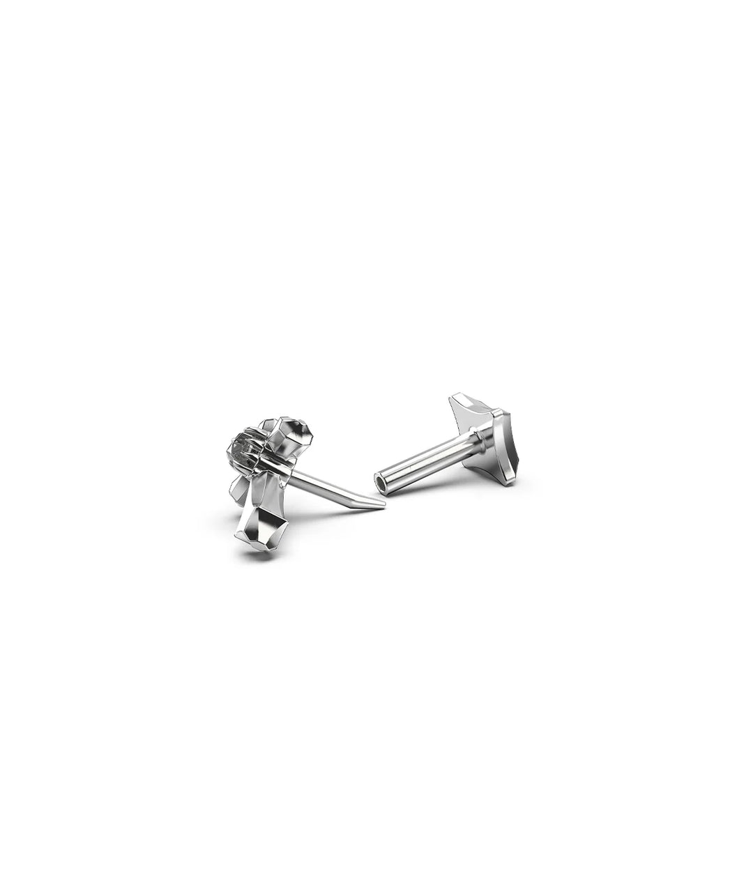 Stolen Gothic Cross Flat Back Earring (Single)