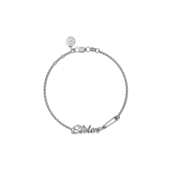 Stolen Silver Sentimental Script Bracelet