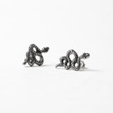 Nick Von K Sterling Silver Snake Studs