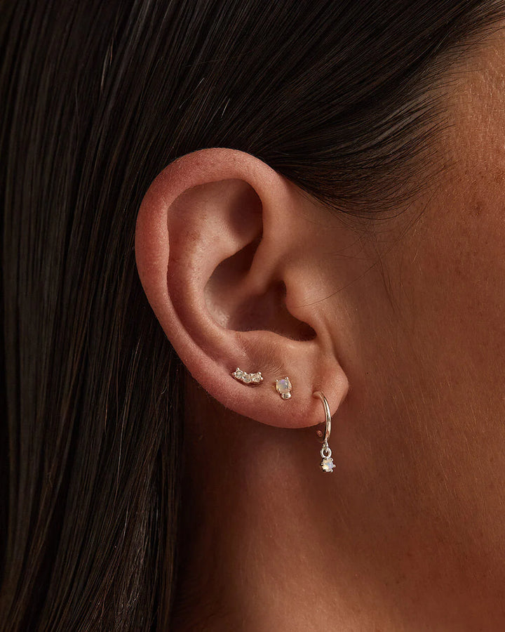 Kirstin Ash Contour Topaz Studs Sterling Silver