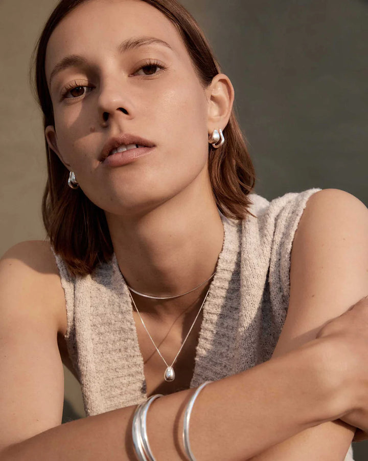 Kirstin Ash Tresor Hoops Small Sterling Silver