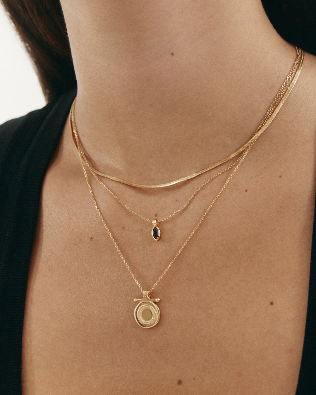 Kirstin Ash Ink Necklace Gold Plated