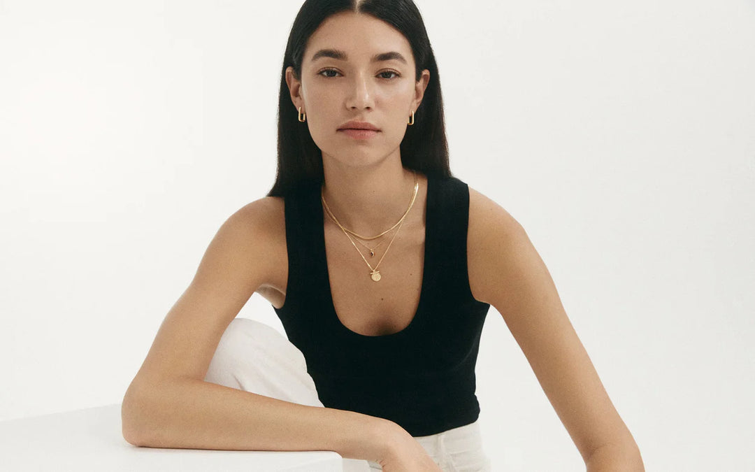 Kirstin Ash Elemental Hoops Gold Plated