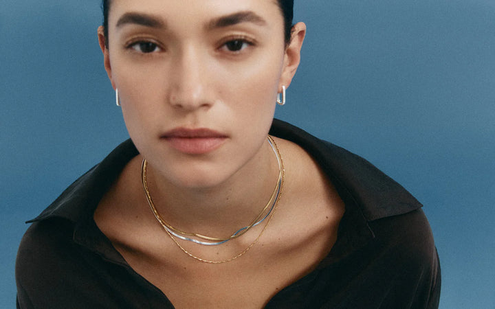 Kirstin Ash Elemental Herringbone Chain Sterling Silver