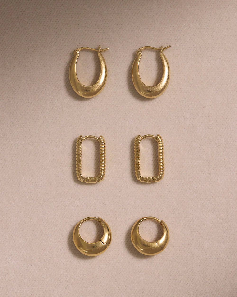 Kirstin Ash Indigo Small Hoops Gold Plated
