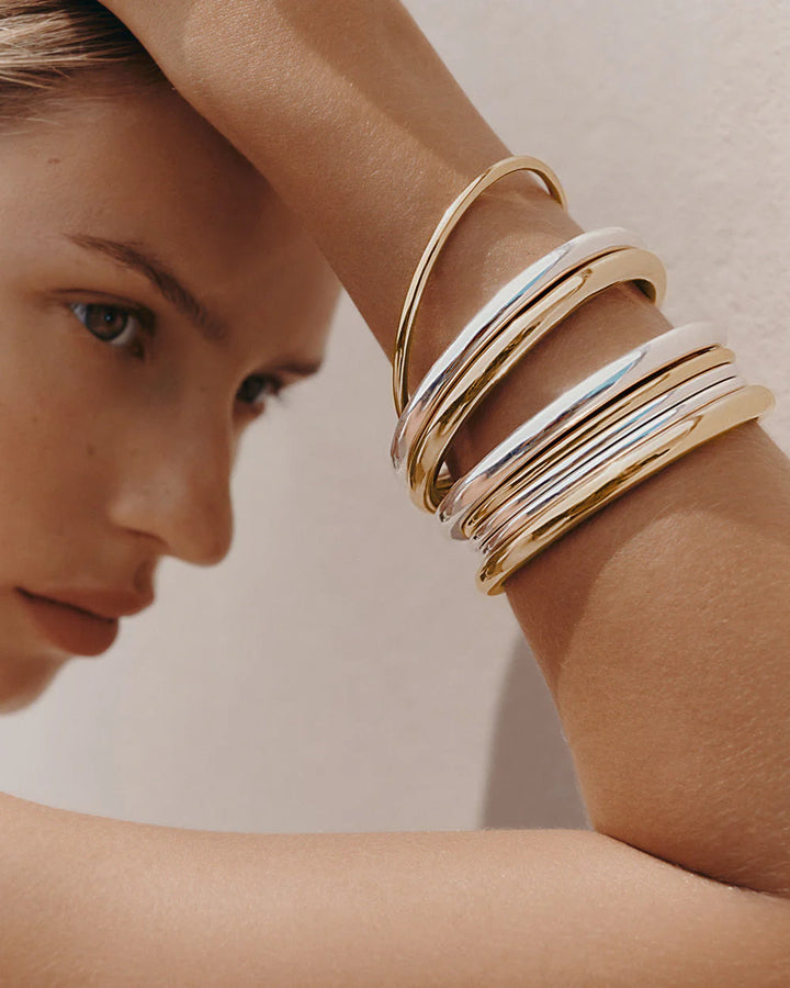 Kirstin Ash Within Motion Bangle 18ct Gold Plated