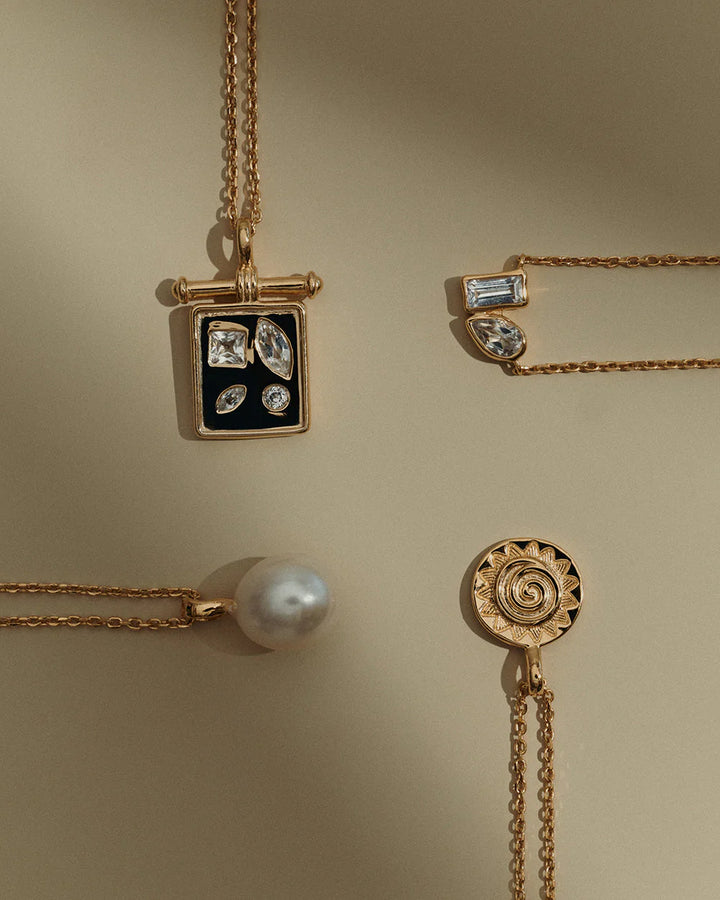 Kirstin Ash Place Pendant Necklace 18ct Gold Plated