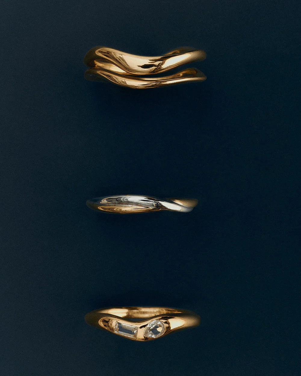 Kirstin Ash Halcyon Ring Mixed Metal