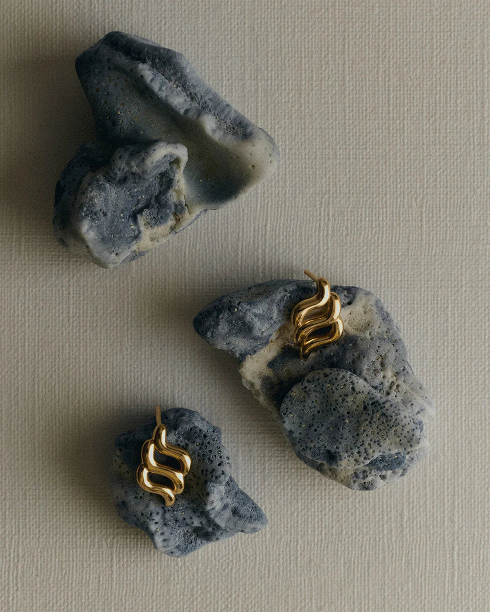 Kirstin Ash Arise Oversized Studs 18ct Gold Plated