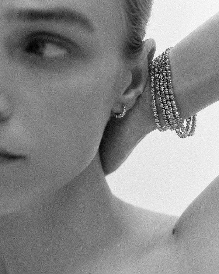 Kirstin Ash Vale Tennis Huggies Sterling Silver